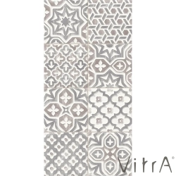 Vitra - Vitra 30x60 CraftMix Koyu Vizon Scored Regular Dekor Patchwork Parlak - K94364100001VTE0