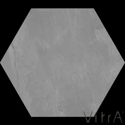 Vitra - Vitra 60x60 Tech-Slate Koyu Gri Altıgen Dekor R10A Rektifiye (1 adet fiyatı)
