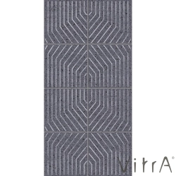 Vitra - Vitra 30x60 Stix Siyah Mix Scored Dekor Mat - K94499300001VTE0
