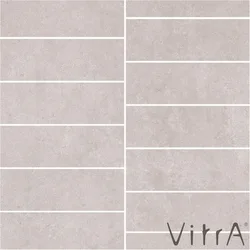 Vitra - Vitra 5x15 Stonelevel Grej Kesme Dekor Mat Rektifiye (0,72 m2 fiyatı)