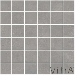 Vitra - Vitra 5x5 Urbancrete Koyu Gri Kesme Bordür Mat Rektifiye (0,72 m2 fiyatı)