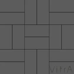Vitra - Vitra 5x10 Miniworx RAL 0005500 Koyu Gri Crosshatch Parlak