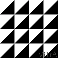 Vitra - Vitra 15x15 Retromix Siyah Beyaz Üçgen Small (0,25 m2 fiyatı)