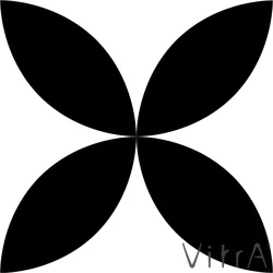 Vitra - Vitra 15x15 Retromix Siyah Beyaz Daire Pozitif Large (0,25 m2 fiyatı)