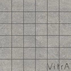 Vitra - Vitra 5x5 Newcon Gümüş Gri Kesme Mozaik R10B Rektifiye (0,63 m2 fiyatı)