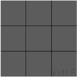 Vitra - Vitra 10X10 Miniworx RAL 0005500 Koyu Gri Mat Parlak Mix