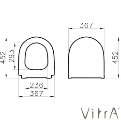 Vitra - Vitra Sento Slim Klozet Kapağı, Yavaş Kapanır, Kolay Sökülebilir, Mat Kum Beji