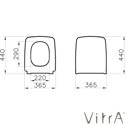 Vitra - Vitra Metropole Slim Klozet Kapağı, Yavaş Kapanır, Kolay Sökülebilir, Mat Bej