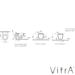 Vitra - VitrA S50 Asma Klozet + VitrA Gömme Rezervuar Seti