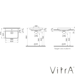 Vitra - Vitra Metropole Lavabo, 60 cm, Mat Kum Beji