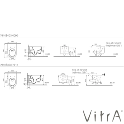 Vitra - Vitra Metropole Round QuantumFlush Kanalsız Asma Klozet, 56 cm