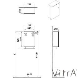 Vitra - Vitra Plural Üst Ünite, Retro Yeşil (Sol)