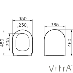 Vitra - Vitra Integra Round Bedensel Engelli Klozet Kapağı
