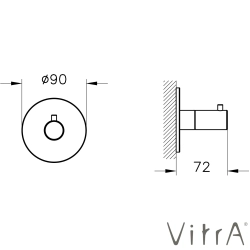 VitrA - VitrA Origin 3 Yollu Yönlendirici (Sıva Üstü Grubu), Fırçalı Altın
