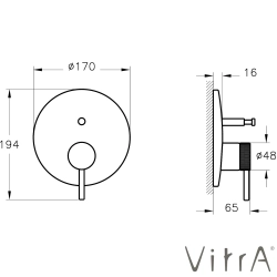 Vitra - VitrA Origin Aura Ankastre Banyo Bataryası (M-Box)