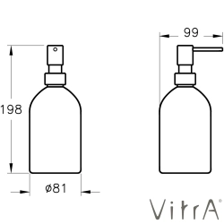 Vitra - VitrA Origin Sıvı Sabunluk, Fırçalı Bakır