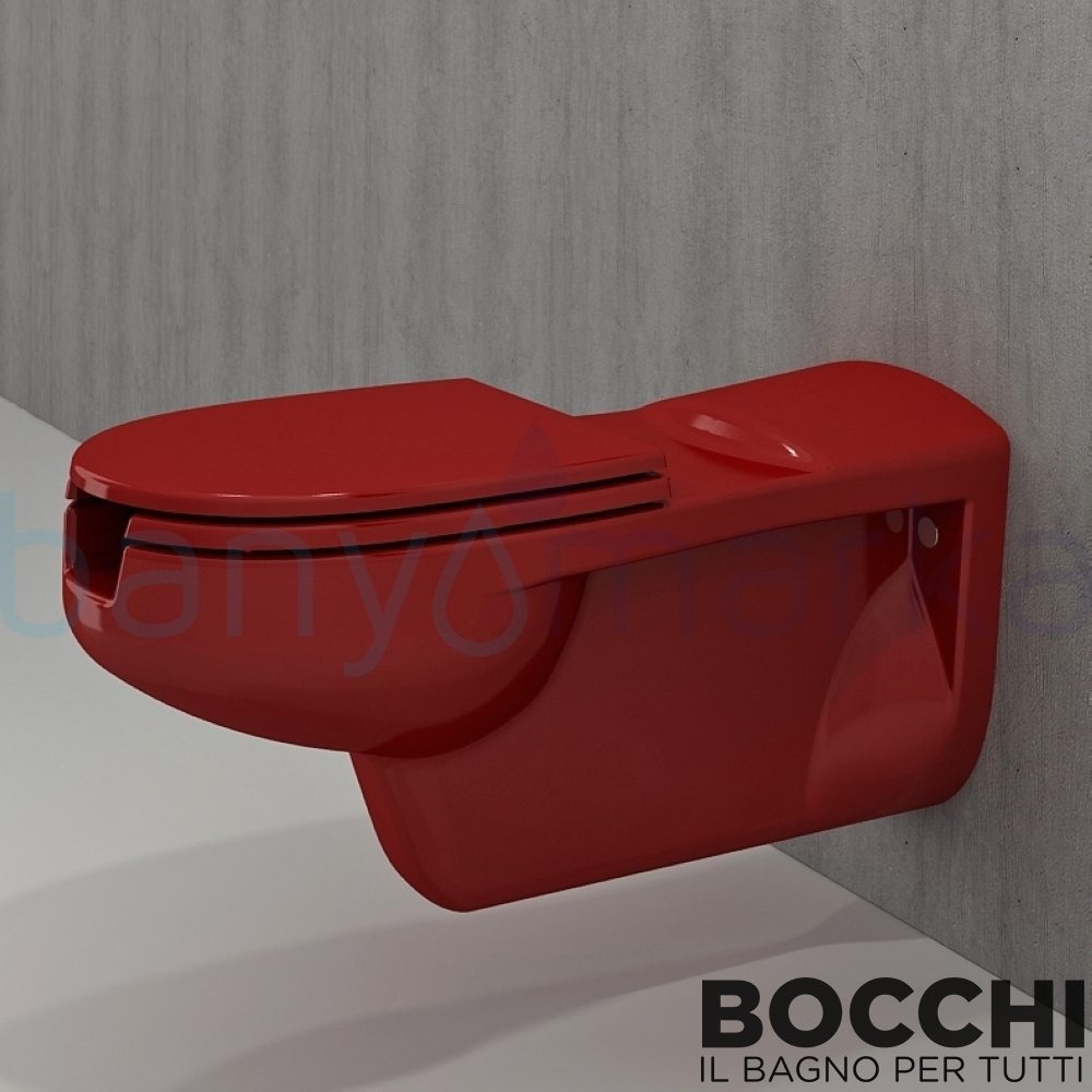 BOCCHI Speciale Bedensel Engelli Asma Klozeti, Kırmızı